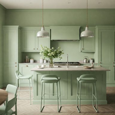 Para los amantes del diseño minimalista y sofisticado, nuestras cocinas monocromáticas crean un espacio unificado, amplio y equilibrado.